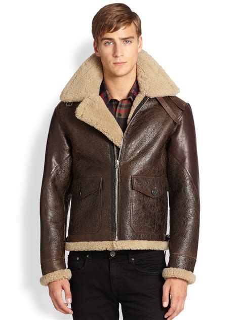 shearling aviator jacket burberry